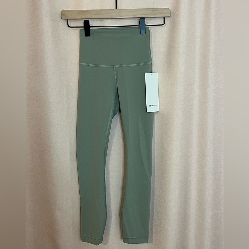 Lululemon Wunder Train HR Crop 23" Laurel Green